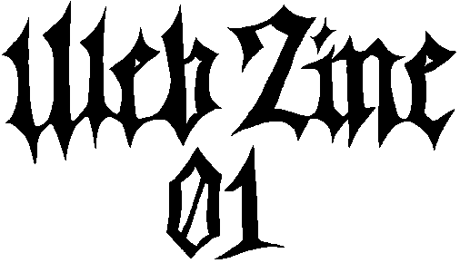 metal font displaying Web Zine 01
