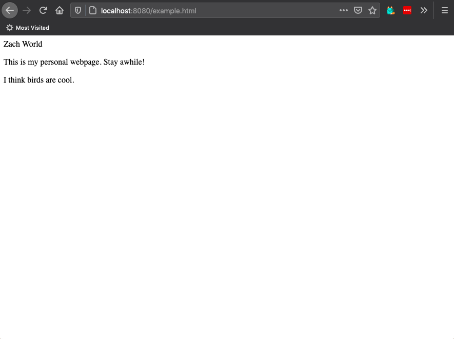 browser displaying each line as its own
paragraph